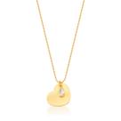 Colar Coração Bee Bless banhado à ouro 18 k com pingente de cristal