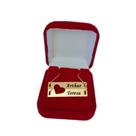 Colar coração com nome gravado Folheado a Ouro 18k