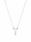 Colar Coração com Zircônia em Prata 925 42cm com extensor Colar Coração com Zircônia em Prata 925 42cm com extensor