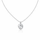 Colar Coração Cravejado Zirconia Feminino Banhado a Prata 925 Colar Coração Cravejado Zirconia Feminino Banhado a Prata 925
