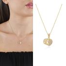 Colar Coração Pedras Zircônias Semi Joias Banhado Ouro 18k
