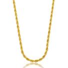 Colar Cordão Baiano Dourado - 70cm e 2mm - Aço Inox