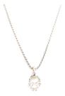 Colar Cordão Baiano E Ping. Menina Prata 925 Pedra Zirconia Colar Cordão Baiano E Ping. Menina Prata 925 Pedra Zirconia