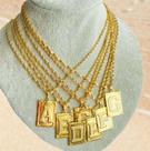 Colar Cordão Baiano Placa Inicial Deolane Banhado A Ouro 18k