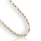 Colar Cordão Bolinha Arroz 45cm 3mm Prata 925 Folheado Aouro