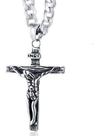 Colar Cordão Corrente Crucifixo Cruz Jesus Inri 100% Aço Colar Cordão Corrente Crucifixo Cruz Jesus Inri 100% Aço