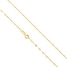 Colar Cordão Corrente Feminina 45cm Coffee De Ouro 18k Colar Cordão Corrente Feminina 45cm Coffee De Ouro 18k