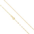 Colar Cordão Corrente Feminina 45cm Coffee De Ouro 18k Colar Cordão Corrente Feminina 45cm Coffee De Ouro 18k