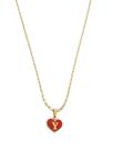 Colar Cordão Corrente Feminina Pingente Coração do Amor Letra Inicial Y Banhado a Ouro 18k.
