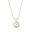 Colar Cordão Corrente Feminina Pingente Mandala Top Luxo letra inicial Z brilhante Banhado em Ouro 18k.