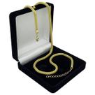 Colar Cordão Malha 3mm Banho De Ouro 18k 2287