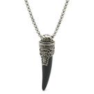 Colar Cordão Masculino Nórdico Viking Midgard Sabre Aço Inox