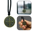 Colar Cordão Medalha de São Bento Dourado Colar Cordão Medalha de São Bento Dourado