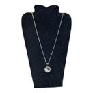 COLAR corrente AÇO INOX 60 CM tijolinho Yin Yang 2 CM PRATA