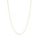 Colar corrente banhado ouro 3x 24k 18k e 22k feminino longo maxi fino elo cadeado rommanel 80 cm 532478