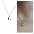 Colar Corrente com Letra Lisa Banhado Ouro 18k
