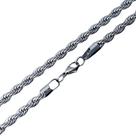 Colar Corrente Cordão Baiano de Aço Inox 4 mm Unissex