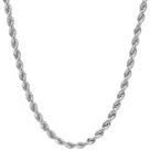 Colar Corrente Cordão Fino Torcido Trançado Baiano Aço Inox Tamanhos 70 cm, 60 cm e Chocker 45 cm X 4mm Aço Inox Unissex
