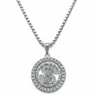 Colar Corrente Cordão Masculino Cifrão Cravejado Em Aço Inox Colar Corrente Cordão Masculino Cifrão Cravejado Em Aço Inox