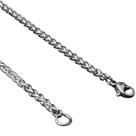 Colar Corrente Cordão Trançado Semi Joia Luxo Prateado 60 Cm Colar Corrente Cordão Trançado Semi Joia Luxo Prateado 60 Cm