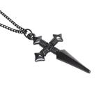 Colar Corrente Cruz Medieval - Black Edition