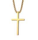 Colar Corrente em Aço Crucifixo Dourado Future Long Colar Corrente em Aço Crucifixo Dourado Future Long