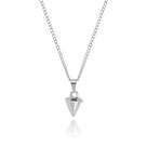 Colar corrente Funk Spike masculino feminino com ponto prata correntinha aço inox gargantilha rock Colar corrente Funk Spike masculino feminino com ponto prata correntinha aço inox gargantilha rock
