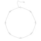 Colar Corrente Gargantilha Zircônia Feminina Choker De Prata 925
