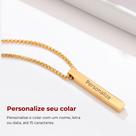 Colar Corrente Line Gold Personalizável