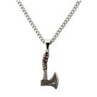 Colar Corrente Machado de Batalha 4,5 cm Metal Niquelado