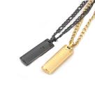 Colar corrente placa pai nosso em aço inox dourado preto black não escurece masculino feminino