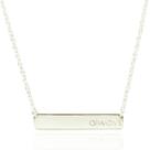 Colar Corrente Placa Sempre Always Prata 925