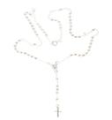 Colar Corrente Terço 50 Cm Folheado AA Prata