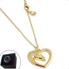 Colar Country Elo Português Coração Cavalo Banhado a Ouro