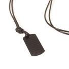 Colar Couro Identidade - Black Edition