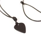 Colar Couro Palheta Musical - Black Edition