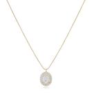 Colar Cristal Olho Ouro