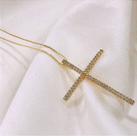 Colar Cross - Dourado - Antialérgico