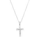 Colar Crucifixo em inox Cristo em Relevo