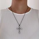 Colar Crucifixo Medieval Black