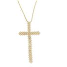 Colar Cruz Maleavel Luxo Banhada a Ouro 18K