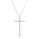 Colar Cruz Palito banhado a ouro 18 k