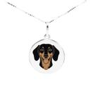 Colar Dachshund Coleção Estimação em Prata 925 Preto