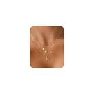 Colar DAILI Camada com Pingentes de Concha e Estrela-do-mar Banhado a Ouro 14k Colar DAILI Camada com Pingentes de Concha e Estrela-do-mar Banhado a Ouro 14k