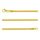 Colar de Aço Rabo de Rato Dourado IPG 2.65mm 45cm