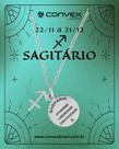Colar de Aço Signo Sagitário 18mm 50cm