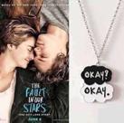 Colar de Amizade Okay Okay A Culpa é das Estrelas Pingente Nuvem Duplo Filme Romance Geek Metal