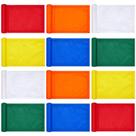 Colar de bandeira de golfe sólido de nylon 420D 20x15cm para jardim Colar de bandeira de golfe sólido de nylon 420D 20x15cm para jardim