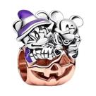 Colar De Cadeia De Segurança Mickey Minnie De 45cm Em Prata 925 Para Mulheres, Clip DIY Para
