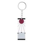 Colar de chaveiro acrílico Demon Slayer Tanjiro Sun Symbol